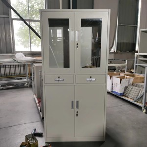 Freestanding Powder Coated Office Furniture Steel File <b>Cabinet</b> Metal Glass Door <b>Locker</b> With Drawers for Bedroom Kitchen Outdoor - Product Image 5