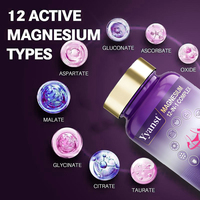 Compléments de magnésium de haute qualité OEM/ODM pour mieux dormir et soutenir les os et les dents, capsules de complément