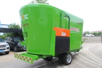 Nouvelle machine à mélanger les aliments pour bétail, entraînée par un tracteur, à chargement vertical, 18-20 m³, 36 m³, haute productivité, en acier au manganèse, avec deux hélices