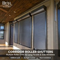 Volets en bois massif et aluminium à lamelles réglables, finition mate, pour fenêtres et portes de villa, chambre et salle de bain