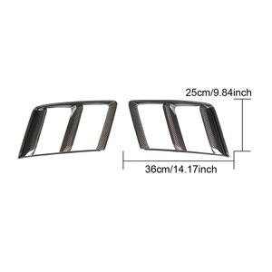 Parfaitement adapté aux évents de grille de brouillard de pare-chocs avant en Fiber de carbone sec pour Audi <span class=keywords><strong>R8</strong></span> <span class=keywords><strong>V10</strong></span> <span class=keywords><strong>Plus</strong></span> Coupé 2 portes 16-18 - Product Image 6