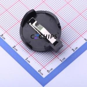 BS-07-A1BJ001 Button & Strip Battery Connector Through hole Component THT Connector Battery Holder CR2032 Manganese Steel Nickel - Product Image 1