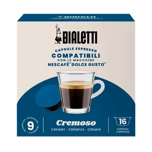 Capsule di Caffè Bialetti 16 Cremoso in Alluminio Compatibili con Dolce Gusto con Coperchio 0,19 Capsule - Product Image 1