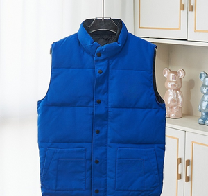 <span class=keywords><strong>Chaleco</strong></span> de plumón para hombre, talla grande, <span class=keywords><strong>acolchado</strong></span> con relleno de plumón de <span class=keywords><strong>ganso</strong></span>, sin mangas, largo, con logo frontal en patchwork, para invierno y actividades al aire libre, venta al por mayor - Product Image 6