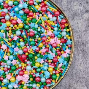 Botella de 100g Suministros de panadería Sugar Pearl Bean Topper para pasteles Comestibles Mermaid Tails Cake Sprinkles Comestible Cake Art - Product Image 3