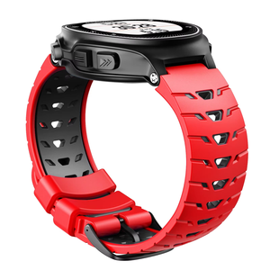 Pour <span class=keywords><strong>Garmin</strong></span> <span class=keywords><strong>Forerunner</strong></span> 235 230 620 630 <span class=keywords><strong>735XT</strong></span> 235Lite <span class=keywords><strong>Bracelet</strong></span> de montre <span class=keywords><strong>Bracelet</strong></span> respirant en silicone bicolore - Product Image 5