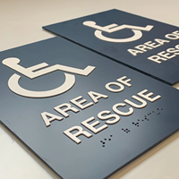 Panneaux Braille en Acrylique/Aluminium de Haute Qualité avec Finition Peinte et Brossée pour Publicité, Utilisation Domestique et Commerciale, Montage Mural Étanche