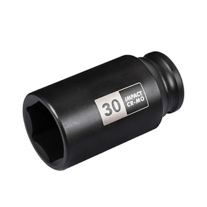 1/2'' Dr.impact 6 Points <strong>30mm</strong> Single <strong>Socket</strong> Series with Black Phosphate Finish Industrial Grade for Easy Removal Axle Shaft Nuts - Product Image 1