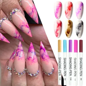 Stylo pour Nail Art, 16 couleurs, 12 couleurs, marqueurs pour peinture acrylique, graffiti, dessin, peinture, vernis à ongles