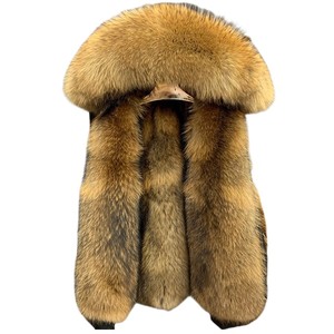 <span class=keywords><strong>Parka</strong></span> en fausse fourrure de raton laveur surdimensionné, surdimensionnée, chaude et épaisse, doublure amovible, manteau pour femmes à <span class=keywords><strong>capuche</strong></span>, à prix bon marché - Product Image 6