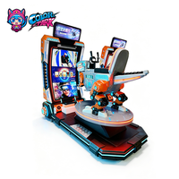 Simulateur de parc coloré, équipement de jeu de réalité virtuelle, expérience de jeu VR 9D, machine de jeu VR, simulateur de course automobile VR