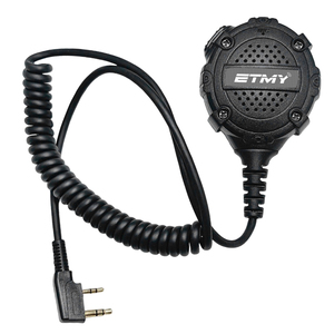 Micrófono Pequeño de 2 Pines para Baofeng UV-32 UV-5R TK2000 NX-3320, Micrófono de Hombro Resistente a la Lluvia para Walkie Talkie, Cable de Radio - Product Image 1