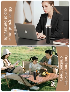 Daji Hydro cup với USB sạc bluetooth loa tùy chỉnh âm nhạc Máy nghe nhạc xe cup cho cắm trại chân không cách nhiệt điện tử cup - Product Image 6