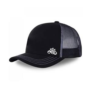 Venta caliente logotipo personalizado bordado 5 paneles sombreros de camionero transpirable playa malla en blanco béisbol bordado camionero sombreros - Product Image 4