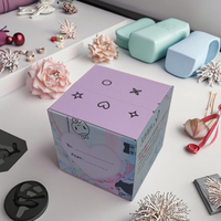 Petite boîte-cadeau en carton avec logo personnalisé Nouveau design avec emballage de jouets mystérieux à l'aveugle Matériaux recyclés