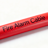 Câble d'alarme incendie 18/22/24 AWG multi-brins noyau solide cuivre étamé cuivre nu rouge résistant au feu PVC XLPE matériel 100M 305M