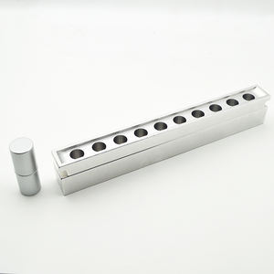 Плоские алюминиевые помадные палочки с 10 емкостями, заполняющая форма, создание бальзамов для губ, формы для наполнения, косметика, консилер, форма для палочек - Product Image 2