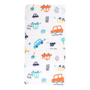 20x50cm Baby Bath & Face Towel High Absorbency Gauze <b>Cloth</b> with Cute Animal & Fruit Patterns Soft Texture Towels - Product Image 3