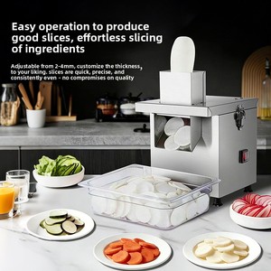 Cortador de Verduras Automático Multifuncional Transfronterizo; Herramienta Versátil para Cortar en Cubos y Rebanar Verduras; Rebanadora Eléctrica Comercial - Product Image 5