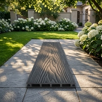 Planches de terrasse en WPC creuses de qualité commerciale, haute résistance