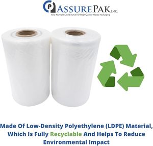 Food Storage <b>Roll</b> Bags 12" X 16" Clear Zipper Top Moisture Proof Gravure Printed PE <b>Plastic</b> Produce Bags for Fruit Vegetable - Product Image 2