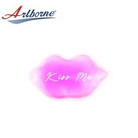 Mini compresse de gel froid en forme de lèvres pour soins de beauté instantanés à domicile, avec logo personnalisé