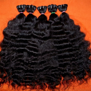 2026 VENTA CALIENTE virgen indio Remy profundo rizado. 100% textura virgen solamente. Textura natural de onda profunda virgen Tejido de cabello crudo - Product Image 1