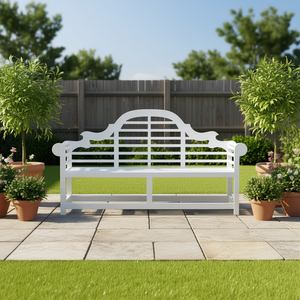 Panca da Giardino Marlborough a 3 Posti in Legno, Arredo Esterno Tradizionale e Resistente - Product Image 2