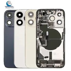 Mobile Phone Full Housings Battery Back Chassis Cover with Small Parts Replacement for iPhone12 11 12 13 14 Pro Max 14Plus