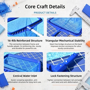 Durable <strong>Pool</strong> Surface Scoop Net, High Density Fine Weave Mesh Collect <strong>Leaves</strong>, Bugs <strong>and</strong> Tiny Impurities - Product Image 3