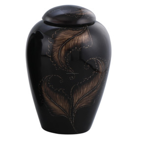 New Design Human <b>Ashes</b> Cremation <b>Urns</b> With <b>Wood</b> Finished Aluminium Metal Large <b>Urns</b> - Product Image 5