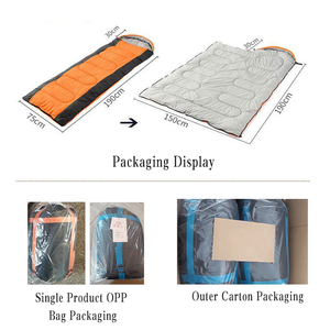 <span class=keywords><strong>Sac</strong></span> <span class=keywords><strong>de</strong></span> <span class=keywords><strong>couchage</strong></span> à capuche enveloppant en taffetas 190T à fibres creuses, 5 températures, coupleable, OEM, MOQ 10 pièces - Product Image 4