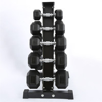 Haltères Hexagonaux Professionnels en Acier Solide Revêtu de Caoutchouc – Vente en Gros Usine pour Musculation et Bodybuilding