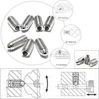Plongeur à ressort en acier inoxydable 316 de qualité supérieure, résistant à la corrosion, M5-M12, pour moules et matrices