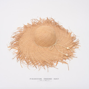 Cỏ Tự Nhiên Dệt Kim Sọc Mềm Rơm Hat <span class=keywords><strong>Raffia</strong></span> Panama Phong Cách In Hàng Ngày Du Lịch Đảng Mũ Nón Với Phong Cách Bãi Biển Mũ - Product Image 3