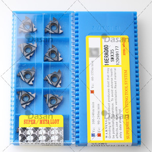 Dasan Supermetal Threading Insert 16ERAG60 SMX35 Carbide Cutting <b>Tool</b> System - Product Image 1