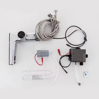 Robinet de salle de bain automatique sans contact à capteur, mitigeur en laiton à double mode avec affichage numérique de la température, OEM
