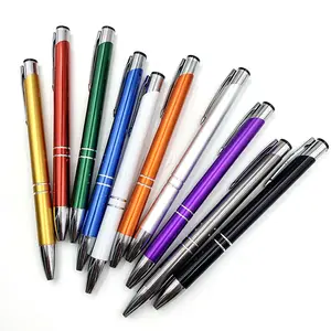 钢笔定制激光雕刻印刷品牌标志促销动物笔新发布铝圆珠笔金属黑色OEM 25g 1.0毫米