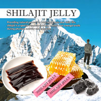 Gold Shilajit Men's Energy Booster Oral Jelly with <strong>Honey</strong> Royal Jelly & <strong>Ginseng</strong> 10g Pack