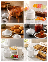 Poudre de Maltitol, Alcool Sucré, Édulcorant E965, Substitut du Sucre, Humectant Cristallin pour Confiserie, Chocolat, Boissons