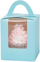2024 venta al por mayor logotipo personalizado gran oferta nuevo diseño caja de pastel con asa y ventana transparente