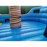 Castillo Inflable Comercial con Diseño de Barco Pirata, Combo de Brincolín Inflable con Temática Pirata para Niños, Ideal para Fiestas y Alquiler de Eventos