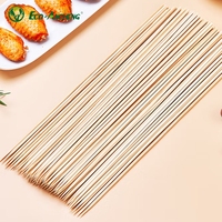 Brochettes en bambou écologiques, résistantes à la chaleur, jetables, à long manche, multifonctions, pour barbecue, 15-50 cm