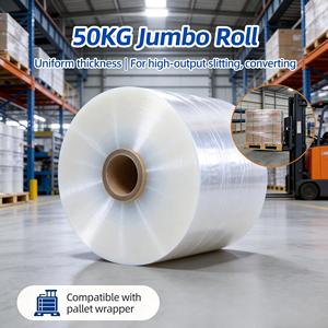 <span class=keywords><strong>Film</strong></span> étirable LLDPE à usage manuel et mécanique, pré-étirement à 200 %, pour l'emballage de palettes en logistique - Product Image 2