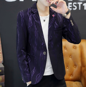 Blazer para <span class=keywords><strong>Hombre</strong></span> Tallas M-3XL, Estilo Moderno para <span class=keywords><strong>Primavera</strong></span> y <span class=keywords><strong>Verano</strong></span>, <span class=keywords><strong>Chaqueta</strong></span> de Traje para <span class=keywords><strong>Hombre</strong></span>, Elegante, Brillante, con Estampado, Corte Ajustado - Product Image 1