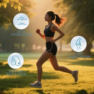 Suplemento de salud corporal de la mejor calidad, 300mg, gomitas de ácido hialurónico, biotina, soporte para uñas y cabello, fórmula PREMIUM 3 en 1 - Product Image 4