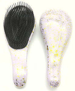 <span class=keywords><strong>Cepillo</strong></span> Desenredante Portátil con Mango Curvo <span class=keywords><strong>Anti</strong></span>-<span class=keywords><strong>Nudos</strong></span> para Masaje del Cuero Cabelludo, Uso Dual en Seco y Húmedo - Product Image 3