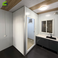 Casa Contenedor Desmontable Moderna de 20 y 40 pies, Oficina Portátil Modular de Acero Prefabricado, Proveedor Mayorista para África y Australia