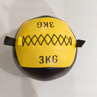 Ballon de Médecine Souple Amélioré pour Squats et Entraînement du Tronc – Ballon de Mur Équilibré Non-Élastique à Gravité (4kg/5kg/6kg)