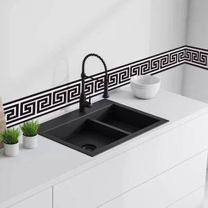 3D Art Deco PVC Waterproof <b>Wall</b> Stickers for Bedroom & Living Room Waistline <b>Adhesive</b> <b>Wall</b> Art Home DIY Decoration - Product Image 6